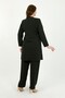 Women's Khaki Sparkling Stone Embellished Elegant Two-Piece Plus Size Evening Dress Set - 3