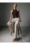 Women's Black - Smoked Zippered Halter Neck Atlas Fabric Blouse Stylish & Modern Fit - 3