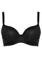 Women's Black Ribbed Unpadded Underwire Bra - 2