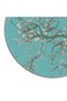 Sdt Round Tree Branch Flower Patterned Turquoise Modern Base Decorative Carpet Sdt878 - 3