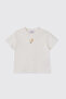 Baby Girl Floral Embroidered Ecru T-Shirt