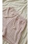 Punch Embroidered T-Shirt Checkered Shorts Girls' Two-Piece Set - 6