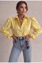 Women's Yellow Scallop Detailed Princess Vintage Shirt - 2