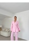 Linen Pleated Jacket Suit - 4