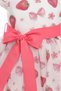 Strawberry Patterned Girl's Evening Dress Tulle Celebration Dress and Bandana Set 3-4-5-6-7 Years 36126Pr - 3
