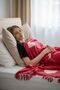 Red Heart with Fringed Blanket Special for Mother's Day