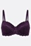 Women's Plum Lace Unassisted Bra - 3