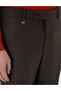 Brown Slim Fit Fabric Trousers 50312923-Vr029 - 5