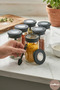 Glass Spice Jar Set with Spoons, 6 Pieces – 380 ml Spice Jar Set with Lids 7X7X12.6 cm - 5