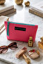 Premium Mini Handbag, Makeup Bag, Italian Fabric 22cm X 12 cm - 5