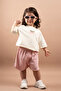 Summer Girls' Embroidered Oversize Set with Shorts, 100% Cotton, Ages 1-6