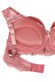 Women's Dusty Rose Stripe Detailed Lace Supported Bra - 3