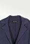 Navy Blue Knitwear Women's Blazer Jacket - 3