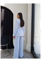 Eyelet Detailed Jacket and Trousers Set - 5