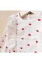 Baby Girl Newborn Romper with Bandana and Booties Set Heart Pattern Summer Holiday Outfit - 4