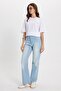 Women's oversized crew neck 100% cotton soft touch printed white t-shirt - 2