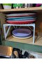 In-Cabinet Organizer Extra Shelf - Plate and Cup Organizer for Narrow Spaces - 2