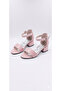 New Season Pink Single Strap Girls' Heeled Shoes