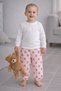 2-13 Years Old Girls' Pajama Bottoms 100% Cotton Combed Cotton Elastic and Cuffed Legs Comfortable Fit Baby Single Bottoms