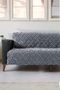 Luxury Jacquard Chenille Sofa Cover Anthracite - Non-Slip Base Premium Sofa Bed Cover - 175X215 cm Anthracite