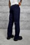 Men's Trousers Jggrm Fabric Navy Blue Baggy - 5