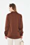 Classic Satin Shirt Coffee - 4