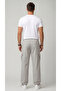 Men's Gray Parachute Fabric Baggy Trousers with Commando Pockets and Adjustable Clip-On Legs - 4