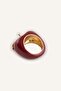 Women's Apple Patterned Ring G5825Axns - 3