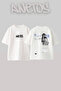 Billie Eilish 4 Design Back Printed Cotton White Oversize T-Shirt