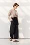 Pleated Pocket Trousers Black - 4