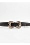 Women's Belt Thin Casual Belt with Buckle Detail - 2