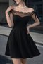 Women's Madonna Collared Lace Short Janjan Crepe Dress - 3