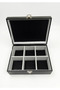 6-Compartment Faux Leather Covered Watch Organizer - 7
