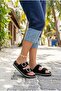 20077 Pienn Soft Anatomical Stone Detailed Flexible Soft Sole Two Buckle Women's Slippers - 6