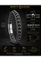 Men's Natural Hematite Stone Steel Bracelet Multi-Layer Weave Design Interlocking Stylish Durable Bracelet - 3