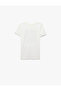 Skateboard Themed Printed White Boy's T-Shirt 6Skb10572Tk - 4