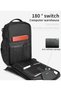 9799 Laptop Backpack, 26L Water-Resistant Oxford Travel Bag with USB Port, Anti-Theft Pocket, Grey - 6