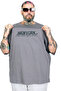 Mode XL Big Size Unisex Crew Neck Tshirt New York U26204 Fume - 4