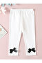 Girls Striped Collar Longline Top and Bow Detail Legging Set - 3