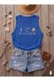 Beach Bum Printed Women's (Off Shoulder) Strappy Tshirt