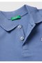 Boy's Airman Blue Logo Pike Polo T-Shirt - 3