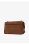 Women's Brand Logo Gold Strap Detail 100% Leather Stylish Appearance Suitable for Daily Use Brown Shoulder Bag - 4