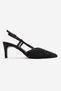Elodie Black Black Stone Women's Thin Heeled Evening Dress Shoes - 4