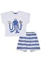 Octopus Printed 6-18 Month Set - White - 4