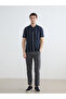 Gray Slim Fit Men's Trousers