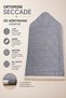 Velvet Quilted Prayer Rug Providing Knee Comfort 65 X 120 cm
