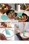19 Piece Silicone Cooking Utensil and Knife Set with Block Teal Kitchen Tools Set with Scissors - 2