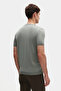Slim Fit Dark Moss Summer Rayon Knitwear T-Shirt - 3