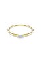 Dextera Bangle Bracelet Round Cut White Sari Gold Color Plated m