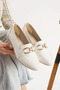 Sdf 0090 Beige Lightweight Comfortable Daily Women's Ballerinas